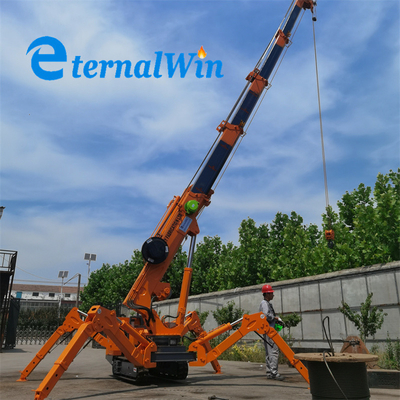 CE EPA EURO Elektrischer Spinnekran, tragbare Hebekranmaschine 3 Tonnen Crawler 2t 3t 5t 8t Mini Spinnekran