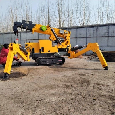 Hydraulischer Teleskopausleger-Dieselmotor-Spider-Raupenkran 3T 5T ​​8T