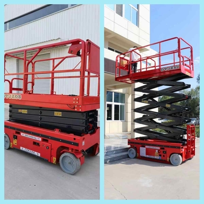 Scissor Soem-ODM-Luftplattform-Aufzug-rote Farbe Heber 12m
