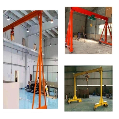 Maßgeschneiderter Span-Elektro-Geh-Mini-Portalkran 4 Räder A-Frame-Portalkran