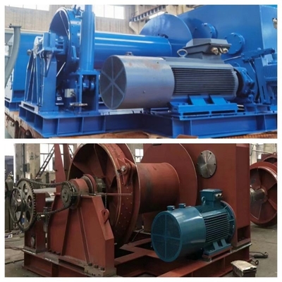 blaue doppelte Schiffs-Handkurbel-Marine Electric Winch Withs 500KN der Trommel-380V Kapazitäts-Last