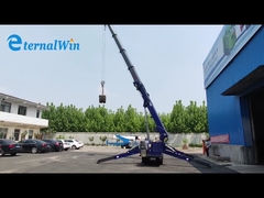 5T 8T elektrischer u. Dieselboom-teleskopischer Spinnen-FernsteuerungsRaupenkran