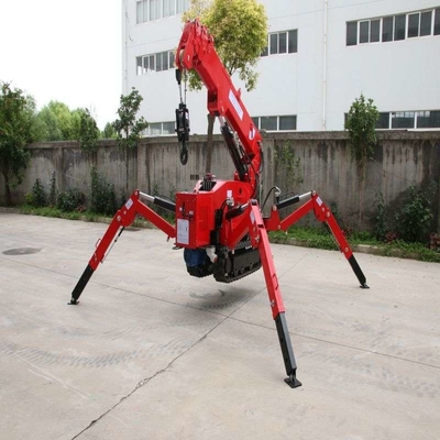Freitragender Teleskopausleger Mini Gasoline Crawler Cranes 1ton mit Fernbedienung