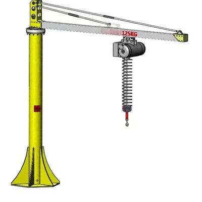 beweglicher Boden 2t 5t - brachte Jib Wall Traveling Workshop Column-Kran an