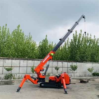 Mini Electric Diesel Spider Lifting-Ausrüstungs-Raupen-Spinne Crane Fly Jib 3T 8T