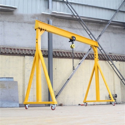 Kleine tragbare mobile Aluminium-Portal-Einzelträger-Elektrohebemaschine 3T 5T