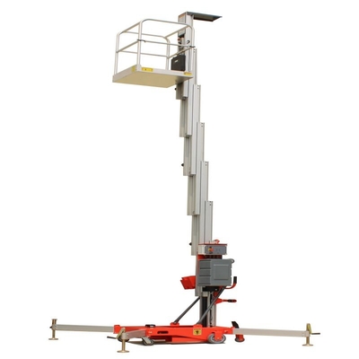 Einzelner Mast-elektrischer anhebender Plattform-vertikaler Boom-Heber mit Wechselstrom-DC-Stromversorgung
