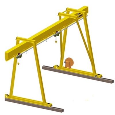 Elektrischer reisender einzelner Träger-Bock Crane Rubber Tyred Mobile Gantry 5T 10T