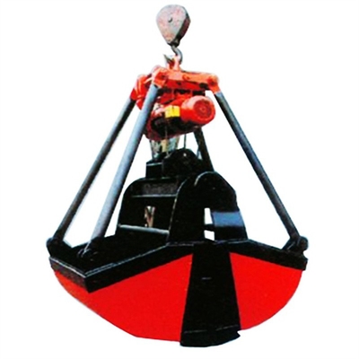 6-12 Eimer obenliegender Crane Grapple CBMS Crane Grab Orange Clamshell Grab