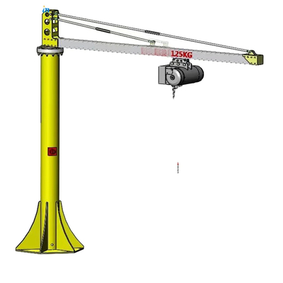 Elektrischer Jib-Kran mit Hochleistungs-Stahlkettenhebe 500 kg-3 Tonnen Kapazität