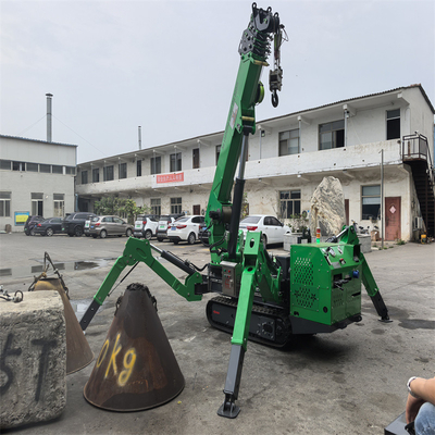 Teleskopischer 3 Tonnen starker Mini-Spinnekran mit Dieselantrieb