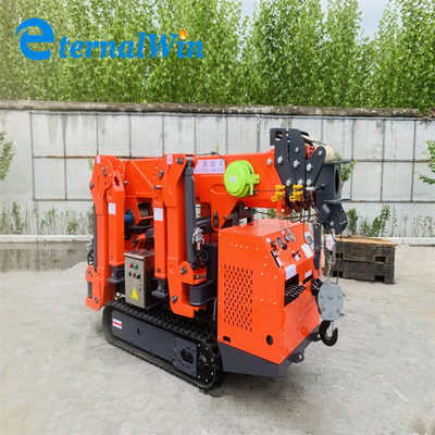 Elektrische und Diesel-Spider Crawler Mini-Kran mit gelb / rot / blau / schwarz oder grün