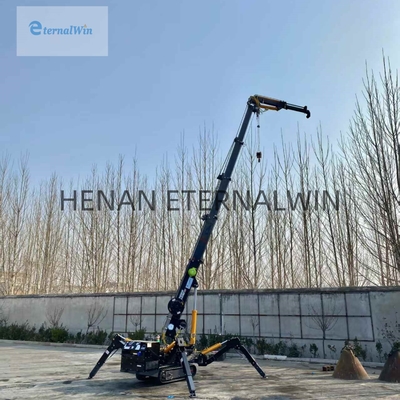 Elektrischer Diesel-Mini-Spinnekran mit Teleskop-Boom 2-12 Tonnen