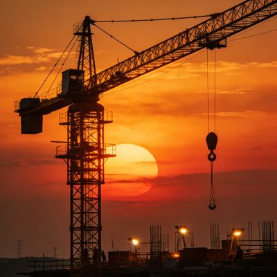 Fahrgeschwindigkeit des Laufkatze 0 bis 50 m/min, Turmdrehkran Tragfähigkeit 10 t und Klettergeschwindigkeit 0,5 m/min, konzipiert für Materialbewegung