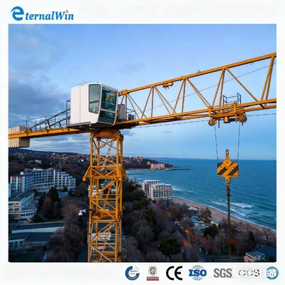 Luffing Jib Tower Crane. Schmaler Raum Hochhausbau Ausrüstung 6 Tonnen Turmkranich 8 Tonnen Turmkranich