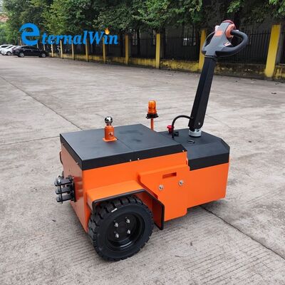 24V Batterie-Spannung Elektrischer Schleppschlepper Abmessungen 1300x850x1050mm Industrie-Schleppfahrzeug für Schwerlasttransport